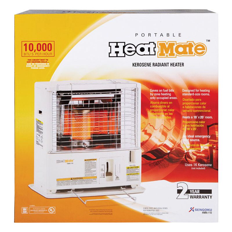 Sengoku HeatMate 10000 Btu/h 400 sq ft Radiant Kerosene Heater Stine
