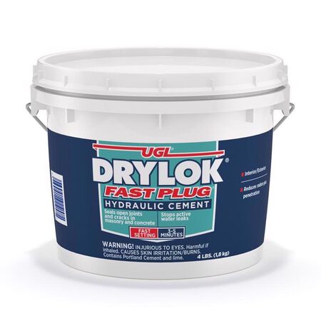 Drylok Fast Plug Hydraulic Cement 4 lb Gray