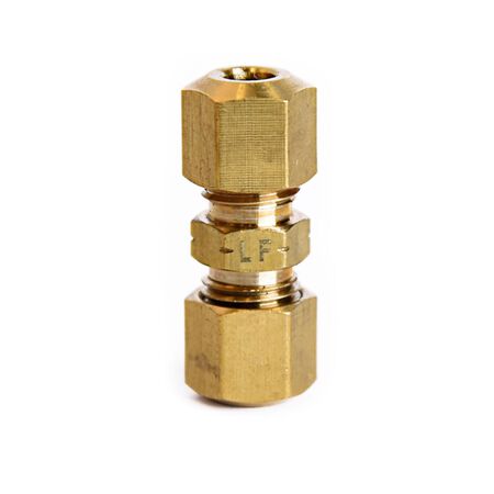 ATC 3/16 in. Compression 3/16 in. D Compression Yellow Brass Union