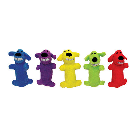 MultiPet For Dog Loofa Dog Plush Dog Toy 6 in. L