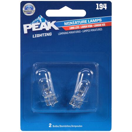 Peak Incandescent Indicator Miniature Automotive Bulb 194