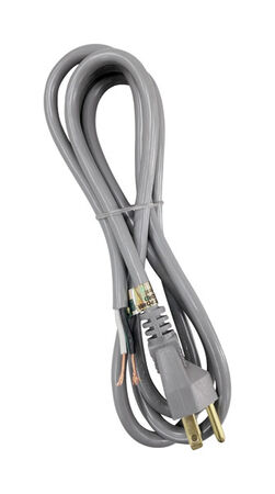 Ace 16/3 SJTW 125 volts Power Supply Replacement Cord 8 ft. L Gray
