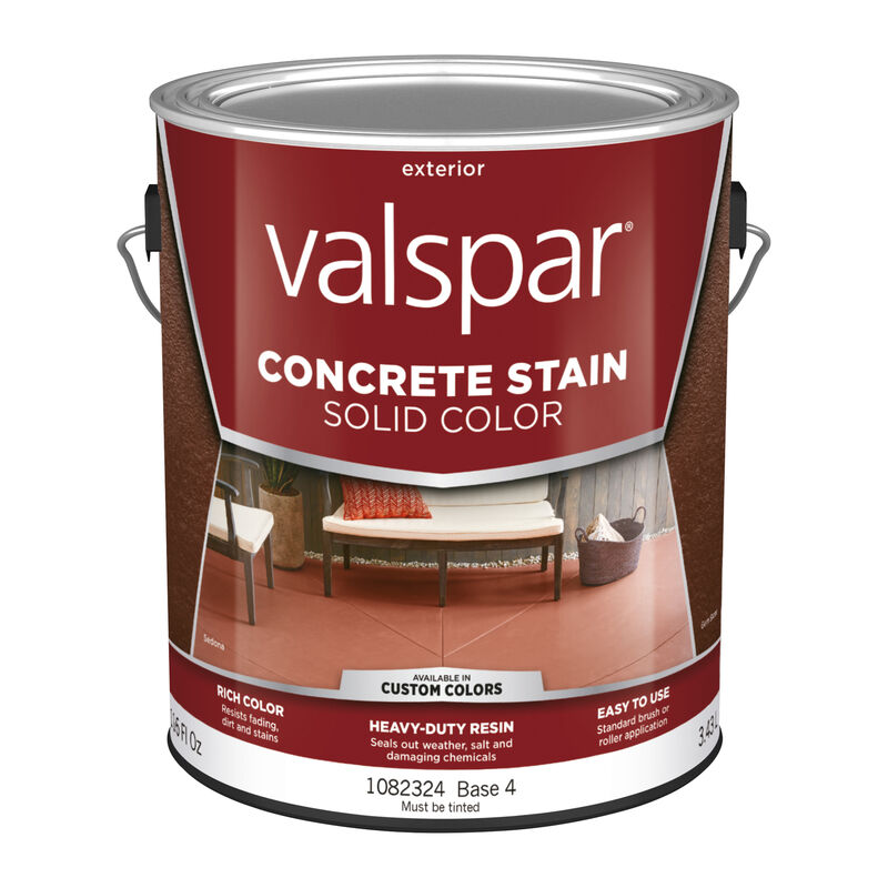 Valspar Concrete Stain Solid Base 4 Resin Concrete Stain 1 gal Stine
