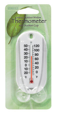 Taylor Tube Thermometer Indoor and Outdoor White 4 in.