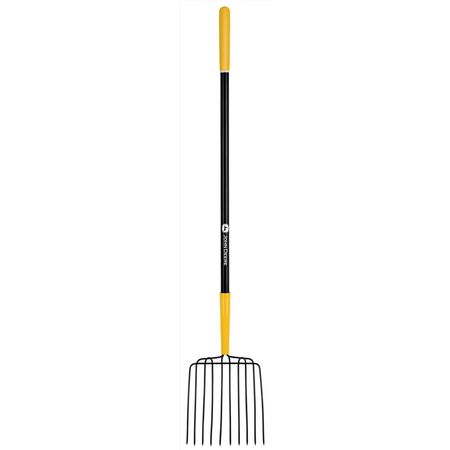 John Deere 10 Tine Steel Bedding Fork 48 in. Fiberglass Handle