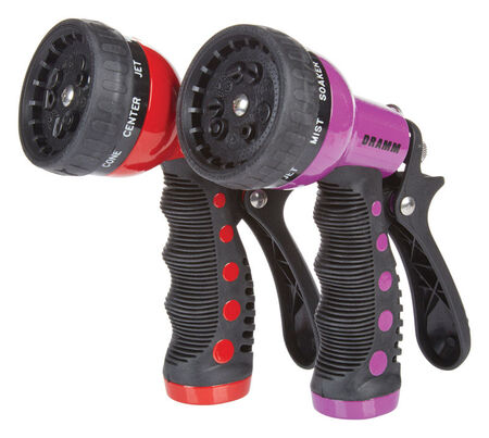 Dramm Revolver 9 pattern Adjustable Hose Nozzle Die-Cast Metal