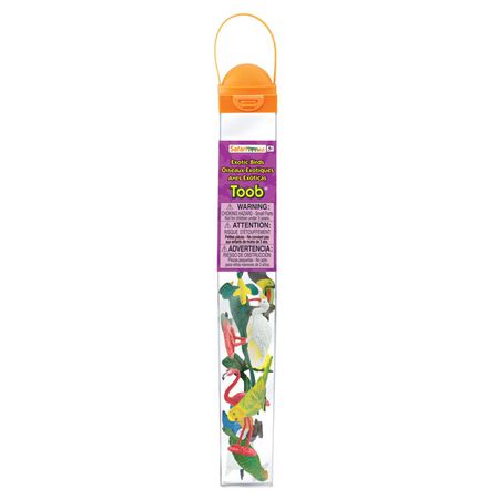 Safari Ltd. Toobs Exotic Birds Toy Multicolor 11 pc