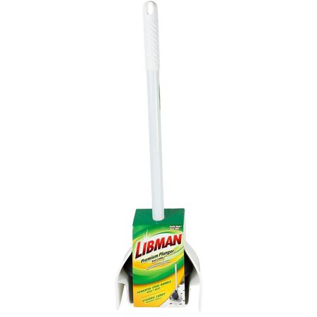Libman Premium Toilet Plunger and Caddy 18 in. L X 5.25 in. D