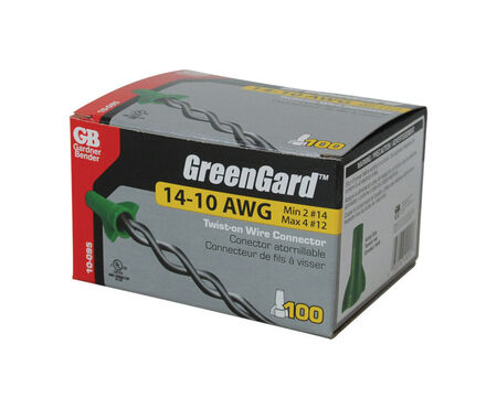 Gardner Bender GreenGard 14-10 Ga. Copper Wire Wire Connector Green 100 pk