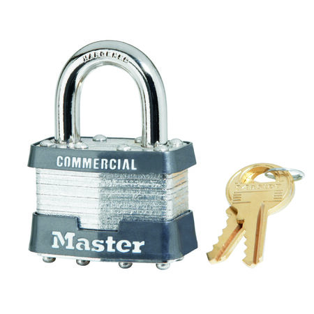 Master Lock 1-3/4 in. Keyed Alike 4-Pin Cylinder Laminated Steel Padlock