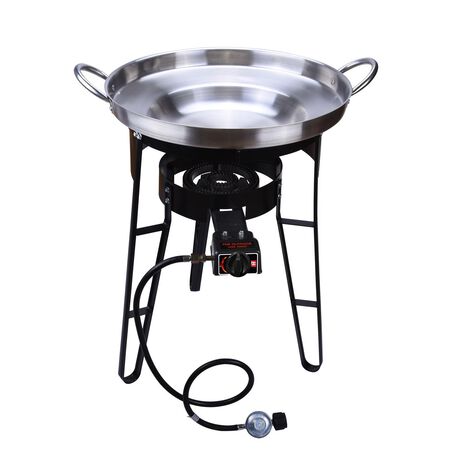 Bene Casa 1 Burner Liquid Propane Outdoor Cooker Black/Silver