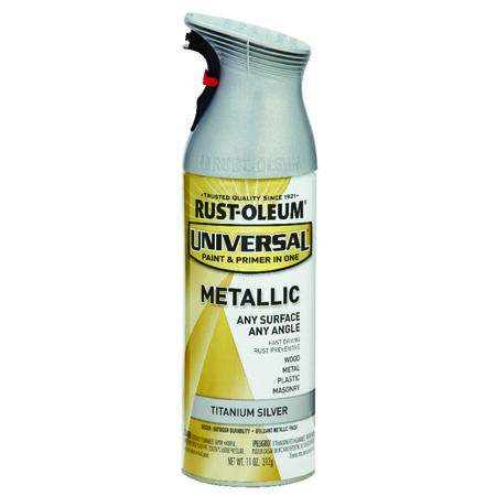Rust-Oleum Universal Titanium Silver Metallic Spray Paint 11 oz
