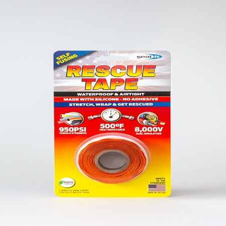 Rescue Tape Orange 1 in. W X 12 ft. L Silicone Tape