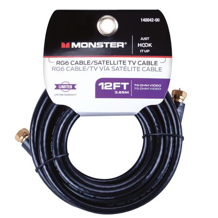 Monster Just Hook It Up 12 ft. Video Coaxial Cable