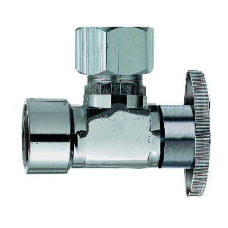 Ace 1/2 in. FIP X 1/2 in. Compression/Slip Joint Brass Angle Stop Valve