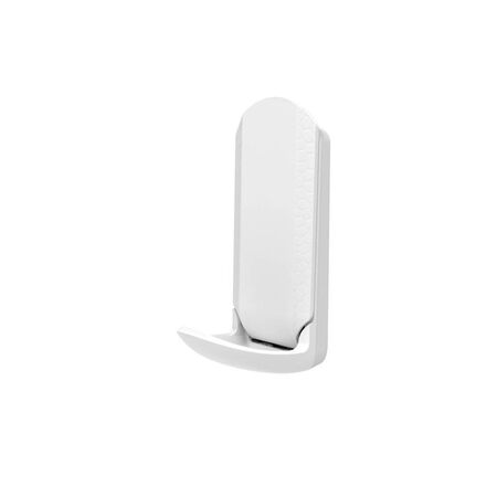 Gator Magnetics MINI White Plastic/Steel Magnetic Hooks 15 lb. cap. 1 pk