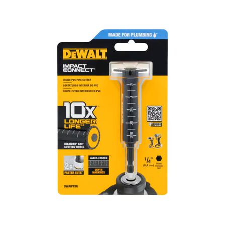 DeWalt Impact Connect PVC Pipe Cutter Black 1 Piece