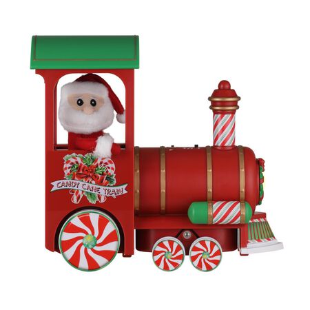 Mr. Christmas LED Multicolored Vintage Train Lit Musical Animated Decor 12 in.