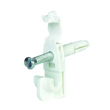 Rubbermaid 8.6 in. H X 7 in. W X .5 in. L Metal Fast Set Back Clip W/Drive Pin