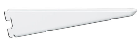 Knape & Vogt Steel White 16 Ga. 182 Series Twin Slot Standard Brackets 7 in. L