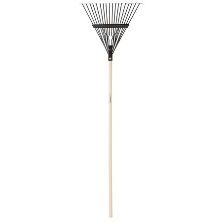 Truper 59 in. 18 Tine Steel Rake Wood Handle