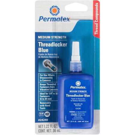 Permatex Medium Strength Threadlocker Liquid 1.22 oz