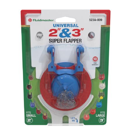 Fluidmaster Super Flapper Adjustable Flapper Multicolored Plastic/Rubber For Universal