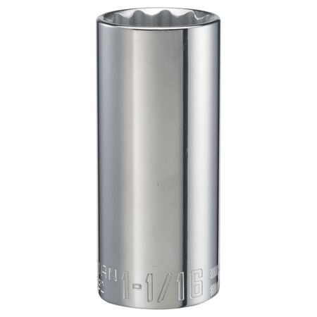 Craftsman 1-1/16 in. X 1/2 in. drive SAE 12 Point Deep Deep Socket 1 pc