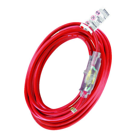 Ace Outdoor 50 ft. L Red Extension Cord 12/3 SJTOW