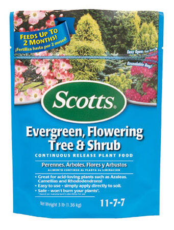 Scotts Evergreen Flowering Tree & Shrub Plant Food For Acid Loving Plants 3 lb.