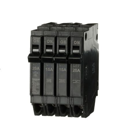 ABB 20-amp/15-amp/20-amp 4 -Pole Quad Circuit Breaker