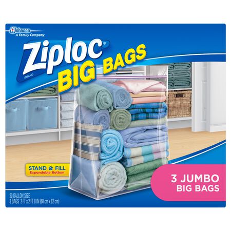 Ziploc Big Bags 32.5 in. H X 24 in. W Storage Bag