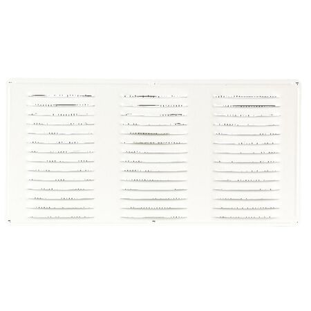 Air Vent 8 in. H X 16 in. L White Aluminum Undereave Vent