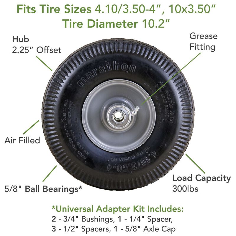 Marathon Hand Truck Tire 10 in. Dia. 300 lb. Stine Home + Yard The Family You Can Build Around™