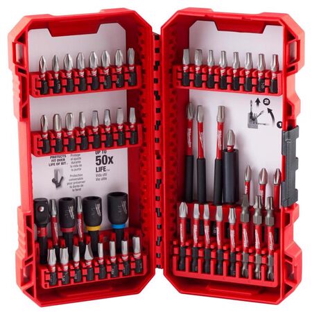 Milwaukee Shockwave Drill and Driver Bit Set Alloy Steel 54 pc