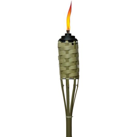 Tiki Luau Brown Bamboo 57 inch Weather Resistant Outdoor Torch 1 piece