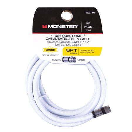 Monster Just Hook It Up 6 ft. Video Coaxial Cable