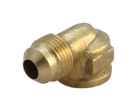 Ace 1/2 in. Dia. x 3/8 in. Dia. Flare To FPT To Compression 90 deg. Yellow Brass Elbow