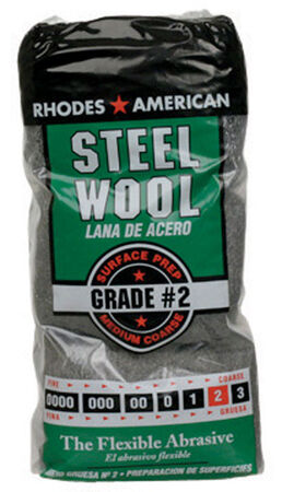 Rhodes American 2 Grade Medium/Coarse Steel Wool Pad 12 pk