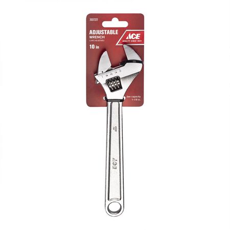 Ace Adjustable Wrench 10 in. L 1 Pack