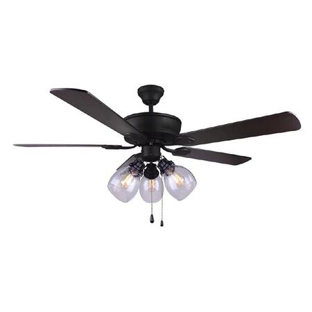 Carson 52" Black Ceiling Fan