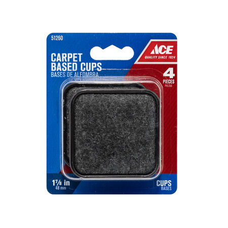 Ace Plastic Caster Cup Brown Square 1-7/8 in. W X 1-7/8 in. L 1 pk
