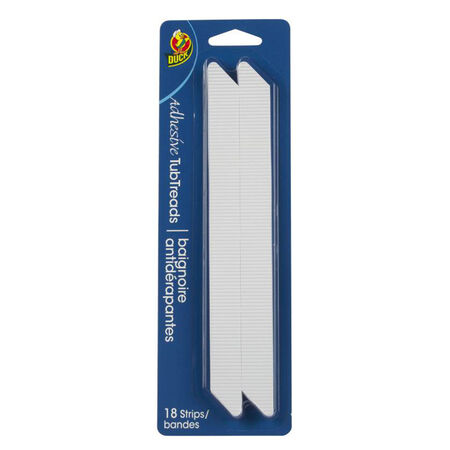 Duck White Shower and Bath Treads Polyurethane 1/32 in. H X 8 3/4 in. L