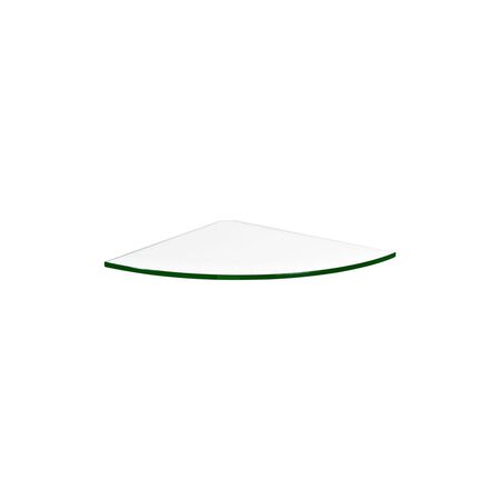 Dolle 0.31 in. H X 11.8 in. W X 11.8 in. D Clear Glass Corner Shelf