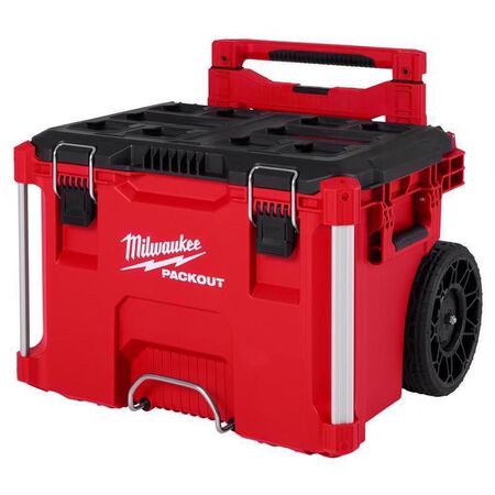 Milwaukee Packout 18.6 in. Rolling Tool Box Black/Red