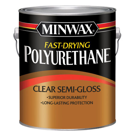 Minwax Fast-Drying Polyurethane Semi-Gloss Clear Oil-Based Fast-Drying Polyurethane 1 gal