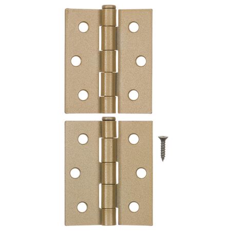 Ace 3 in. L Satin Brass Screen/Storm Door Hinge 2 pk