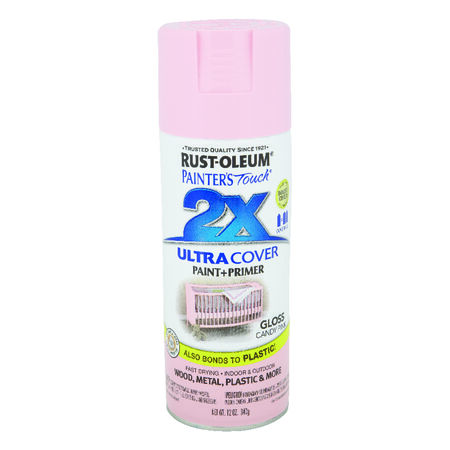 Rust-Oleum Painter's Touch 2X Ultra Cover Gloss Candy Pink Spray Paint 12 oz.