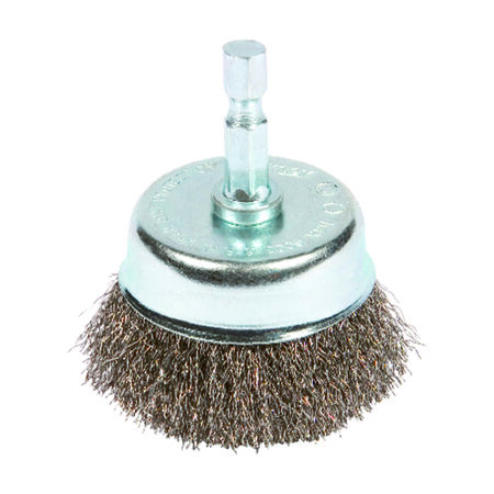 Forney 2 in. D X 1/4 in. S Fine Steel Crimped Wire Cup Brush 6000 rpm 1 pc