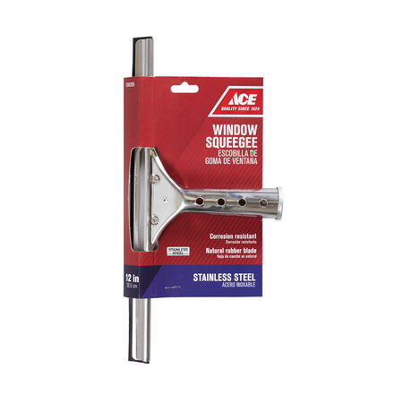 Ace 12 in. Stainless Steel Window Squeegee